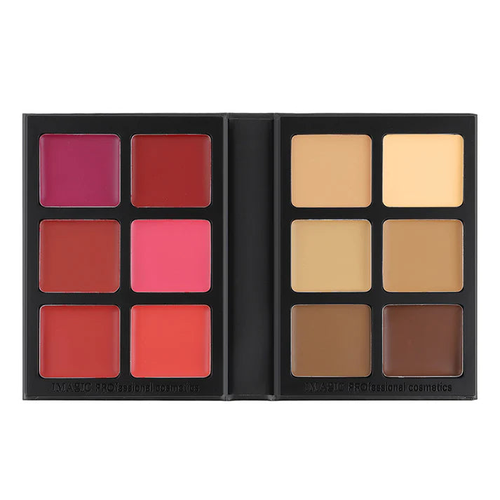 IMAGIC Professional Blush, Contour & Concealer Palette
