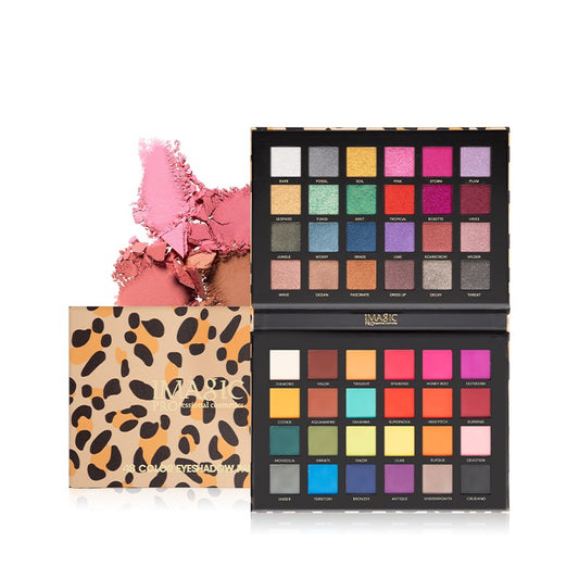 IMAGIC 48 Color Leopard Eyeshadow Makeup Palette