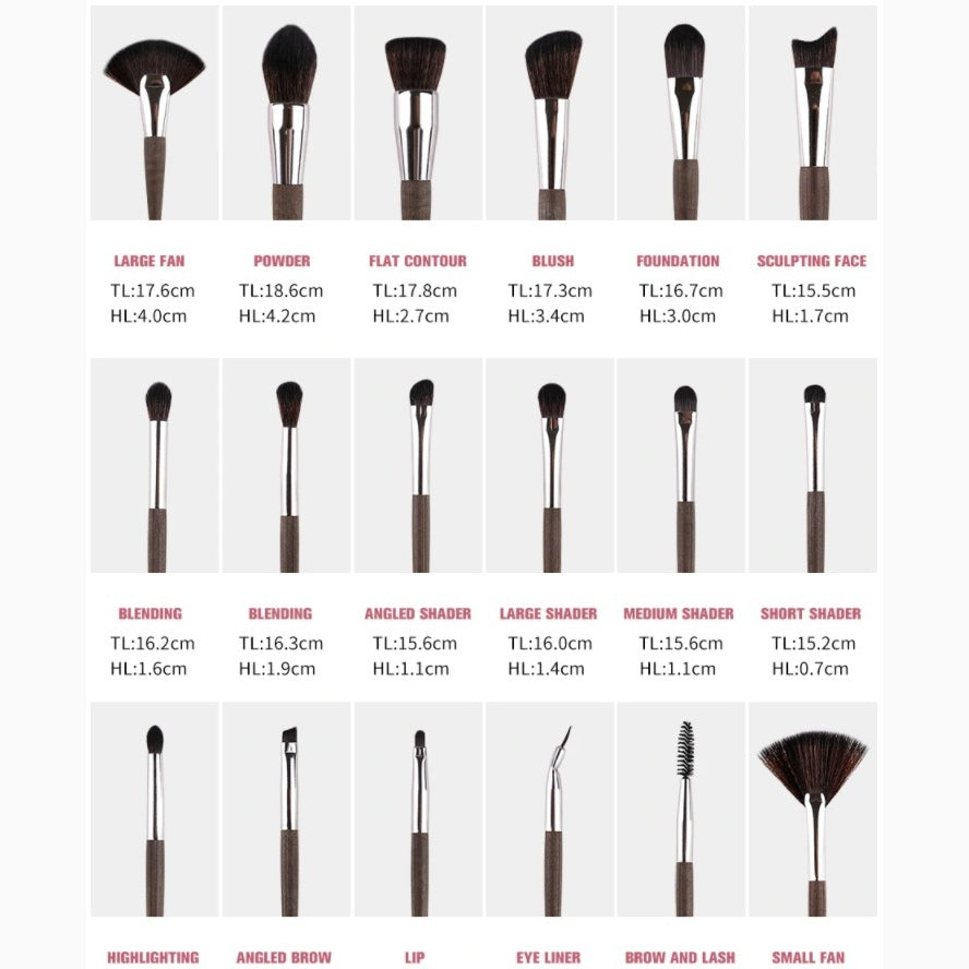 Z'OREYA 18 Makeup Brush Set